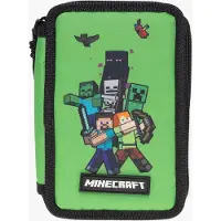 Minecraft Penal m. Innhold - Grønn - - OneSize - Pennal
