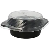 Papstar 96557, Bolle, Rund, Polypropylen, Sort, Monokromatisk, 12 stykker