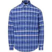 Ralph Lauren for man. 710B22598001 Blue Custom Fit plaid oxford shirt (XL), Casual, Cotton, Long sleeve