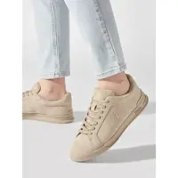 Ralph Lauren for man. 809877601001 Heritage Court II Leather Sneakers beige (47), Flat, Laces, Casual