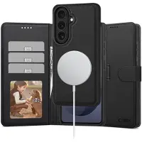 Tech-Protect Samsung Galaxy S26 2-i-1 lommeboketui - kompatibel med Magsafe - svart