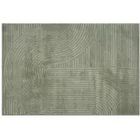 Nordstrand Gulvteppe - 160x230 cm - Vevd - Grønt med mønster - Elio -