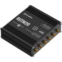 Teltonika RUTM20 - wireless router - WWAN - Wi-Fi 5 LTE - 5G 4G 3G - DIN rail mountable surface-mountable wall-mountable - Wireless router 802.11a/b/g/n/Wi-Fi 5 Wave 2