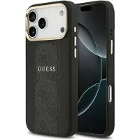 GUESS 4G Stripe MagSafe-etui til iPhone 17 Pro Max – svart
