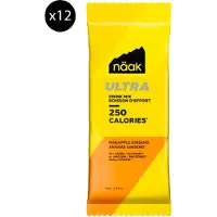 Naak Ultra Energy Drink Mix Energibar Enhetsboks Ananas Ginseng 72g 12 Enheter