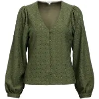 Object V-hals Puff Bluse