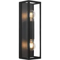 Eglo AMEZOLA vegglampe IP44 2xE27 H380 sort