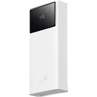 Baseus Star-Lord 20000mAh 22.5W Powerbank with Digital Display and USB-C 3A Cable 30cm - White - 20000 mAh