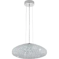 Eglo Clemente, Fleksibel montering, Rustfritt stål, Gjennomsiktig, Gjennomsiktig, Stål, Krystall, Innendørs