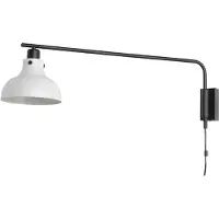 Eglo Matlock vegglampe, 80 cm utspring, grå/svart