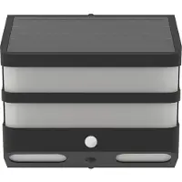 Eglo STIAPPA solcelle vegglampe m/ sensor, sort/hvit
