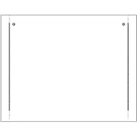 Electrolux Festet dørglass - 594x467mm 140126519184