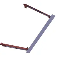 Electrolux Festet dørglass - 594x470mm 140037381021