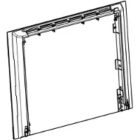 Electrolux forsatsglass, rostfri, , 592x465mm 140242365165