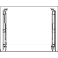Electrolux forsatsglass, svart, 594x471mm 140225496227