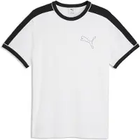 Puma T7 Love Of The Cat Ringer Tee Men, Clothing, White, L
