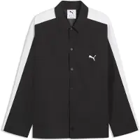 Puma T7 Relaxed Overshirt Men, Men, Black, L