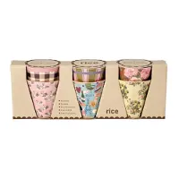 Rice Kopper - Melamin - 6 stk. - 160 ml - Multi/Bon Vivant-trykk - - OneSize - Kopp