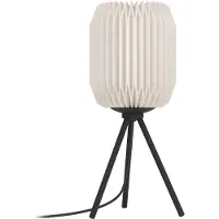 Eglo BELGRAVE bordlampe H440 E27 sort/hvit FSC