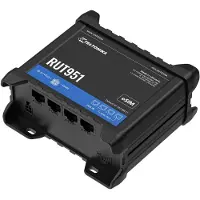 Teltonika RUT951 - Trådløs ruter - WWAN 3-portssvitsj 2,4 GHz - 3G, 4G - DIN-skinnemonterbar, overflatemonterbar, veggmonterbar