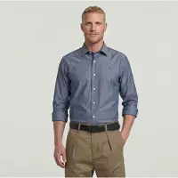 G-Star The Hendrik Slim Fit Skjorte Med Lange Ermer