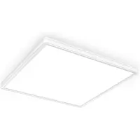 B.K. Licht LED-panel Eki, 42 x 42 cm, hvit, trinnvis dimbar, bakgrunnsbelysning, 4 000 K