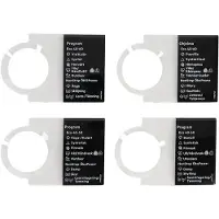 Electrolux skylt program-,knapp bryter-,klebemiddel,DA,NO,FI,SV 140087307462