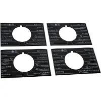 Electrolux skylt program-, knapp bryter-, klebemiddel, DA,NO,FI,SV 140108512314