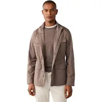 Hackett London for man. HM4000200 Beige cotton jacket (XXL), Casual