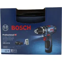 Bosch Powertools Bosch GSR 12V-15 Professional bor-/skrumaskin 12 V 30 N·m, 2-pk 2,0 Ah, 25 bits