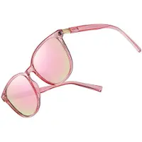 INF Oversized polariserte solbriller 1025-zt - stor ramme PC+TAC polariserte linser for kjøring, fisking, utendørs sport og daglig stil Pink