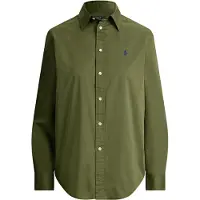 Ralph Lauren for woman. 211A92177015 Green Classic Fit cotton twill shirt (M), Casual, Long sleeve