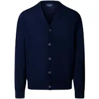 Hackett for man. HM7000206 Ess Merino navy cardigan (M), Casual, Wool, Classic