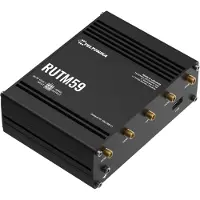 Teltonika RUTM59 - Trådløs ruter - WWAN 4-portssvitsj - 1GbE - 5G, 4G, 3G - DIN-skinnemonterbar, veggmonterbar, overflatemonterbar