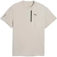 Puma PUMATECH Pocket Tee Men, Clothing, Silver Fog, L