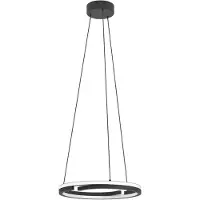 Eglo LED-hengelampe MEZZOMONTE, svart, Ø 48 cm, CCT