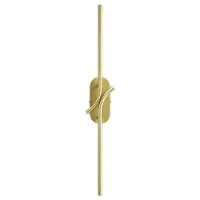 Maytoni LED-vegglampe RENAISSANCE, messing/messing, høyde 63 cm, 2-fløyet.