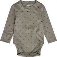 Hummel Body I/e - hmlMini - AOP - Vintage Khaki - - 1 år (80) - Langermet Body