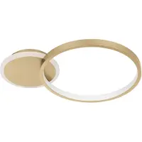 Eglo LED-taklampe Gafares, gull, aluminium, 41 cm fjernkontroll CCT