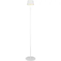 Reality Suarez LED oppladbar gulvlampe, hvit, høyde 123 cm, metall