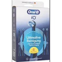 Oral-B iO Series Ultimate Clean tannbørstehoder – svarte – 8-pakning