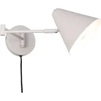 TRIO Vegglampe Cosima, lysegrå, utstrekning 54 cm, metall