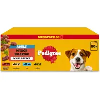 Pedigree smaksvalg med grønnsaker i gelé våtfôr til hund 80x100g