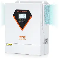 Vevor hybrid solcelleomformer, 3500W, ren sinusbølge off-grid omformerlader, 230V AC alt-i-ett-omformer med innebygd 60A MPPT solcelleladekontroller, støtter hybridlading av solenergi