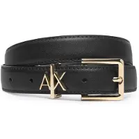 Armani Exchange for woman. 9411824R75900020 Black leather belt (85cm), Casual, Classic