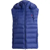 Ralph Lauren for woman. 211958935500 Water-repellent foldable blue vest (XS), Casual, Nylon