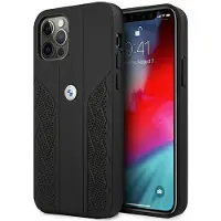 BMW Bmhcp12lrsppk Iphone 12 Pro Max 6.7 Leather Curve Perforate Telefondeksel