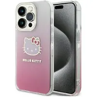 Hello Kitty IML Gradient Electrop Kitty Head-etui for iPhone 13 Pro Max - rosa