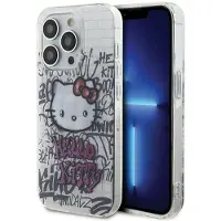 Hello Kitty IML Kitty On Bricks Graffiti-etui for iPhone 15 Pro - hvit