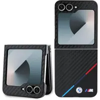 BMW Tricolor karbonetui til Samsung Galaxy Z Flip 6 - Svart